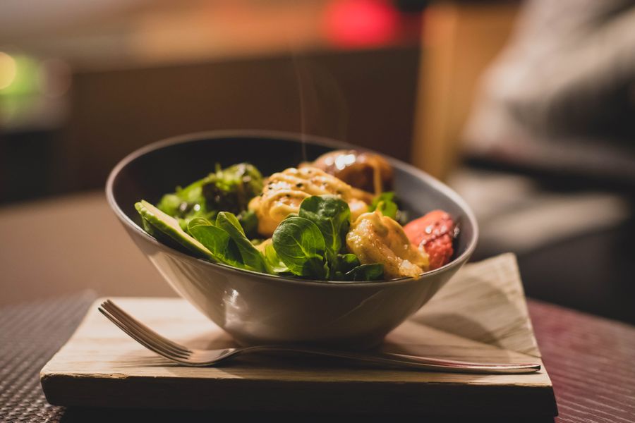 Fresh healthy meal for metabolic research